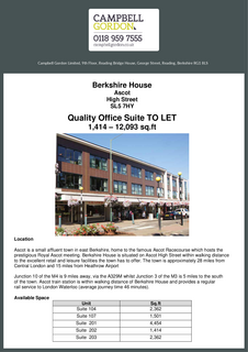 Office to rent, 39-51 High St Ascot SL5 7HY