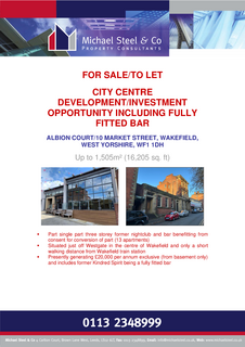 Retail property (high street) for sale, 10 Market St Wakefield WF1 1DH