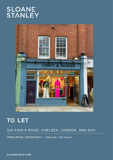 Retail property (high street) to rent, 322-322A Kings Rd London SW3 5UH