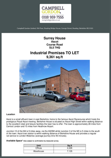 Warehouse to rent, Course Rd Ascot SL5 7HQ