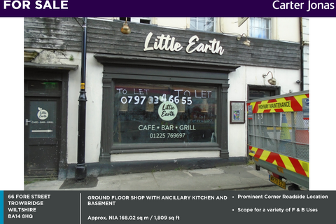 Retail property (high street) for sale, 66 Fore St Trowbridge BA14 8HQ