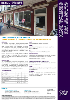 Restaurant to rent, 7 The Corridor Bath BA1 5AP