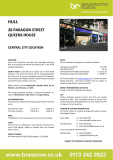 Retail property (high street) to rent, 28 Paragon St Hull HU1 3ND
