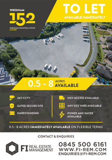 Land to rent, Wrexham Industrial Estate Wrexham LL13 9AE