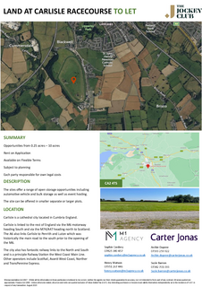 Land to rent, Durdar Rd Carlisle CA2 4TS