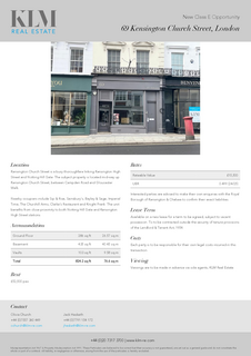 Office to rent, 69 Kensington Church St London W8 4BG