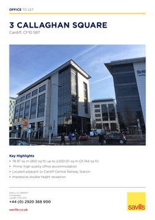 Office to rent, 3 Callaghan Sq Cardiff CF10 5BT