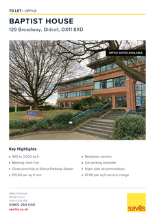 Office to rent, 129 Broadway Didcot OX11 8XD