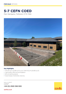 Office for sale, 5-7 Cefn Coed Taffs Well CF15 7QQ