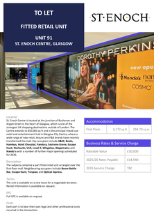 Retail property (high street) to rent, 55 St. Enoch Sq Glasgow G1 4BW