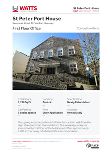 Office to rent, Sausmarez St Guernsey GY1 2PT