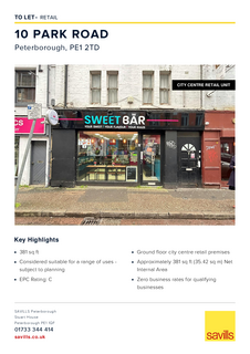 Retail property (high street) to rent, 10 Park Rd Peterborough PE1 2TD