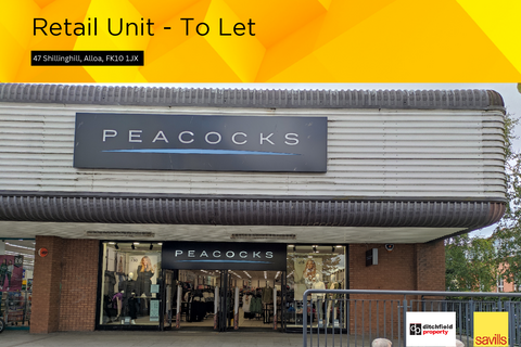 Retail property (high street) to rent, 47-53 Shillinghill Alloa FK10 1JX