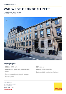 Office to rent, 246-250 West George St Glasgow G2 4QY