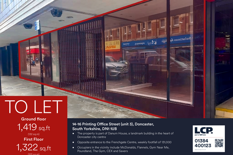 Retail property (high street) to rent, 49-61 St Sepulchre Gate Doncaster DN1 1UB