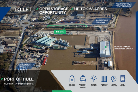 Land to rent, 2 Port Of Hull Hull HU9 5NF