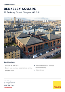 Office to rent, Berkeley St Glasgow G3 7HR