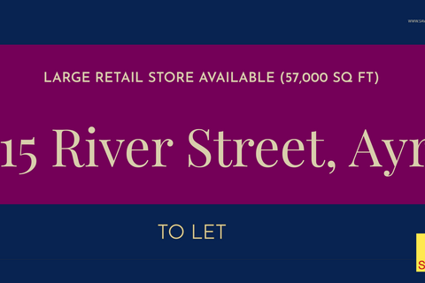 Retail property (high street) to rent, River St Ayr KA8 0AX