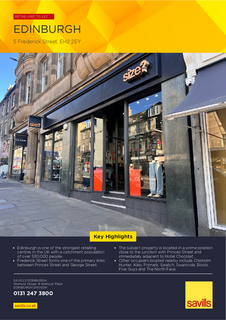 Retail property (high street) to rent, 5-7A Frederick St Edinburgh EH2 2EY