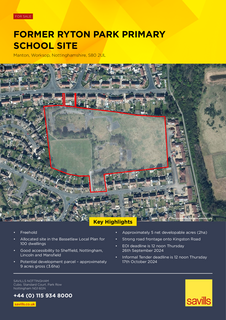 Land for sale, Kingston Rd Worksop S80 2UL