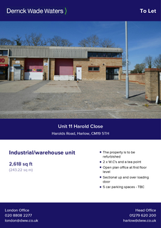 Warehouse to rent, 11 Harold Close Harlow CM19 5TH