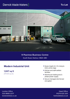 Industrial unit to rent, 9 Peartree Business Centre, South Road Harlow CM20 2BD