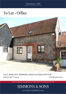 Office to rent, Rotten Row Henley On Thames RG9 6LT