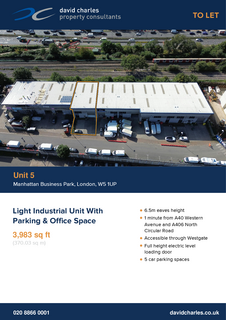 Warehouse to rent, West Gate London W5 1UP
