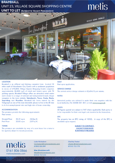 Retail property (high street) to rent, Village Sq Stockport SK7 1AW