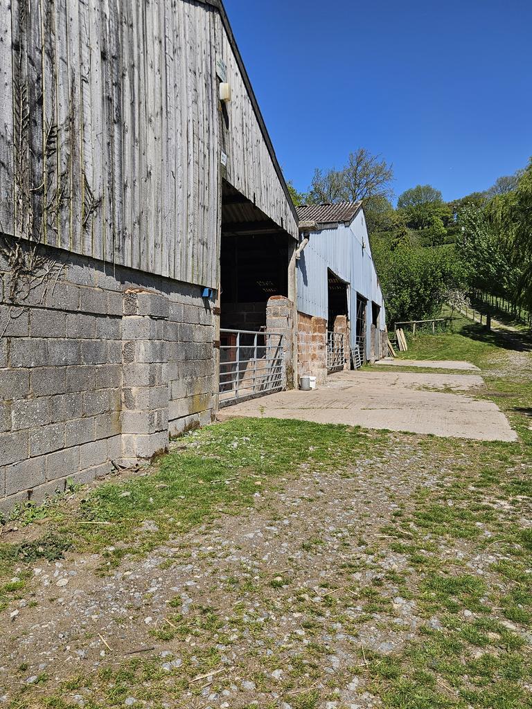 The farm buildings