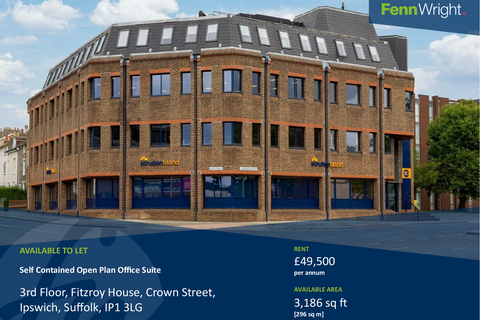 Office to rent, Crown St Ipswich IP1 3LG