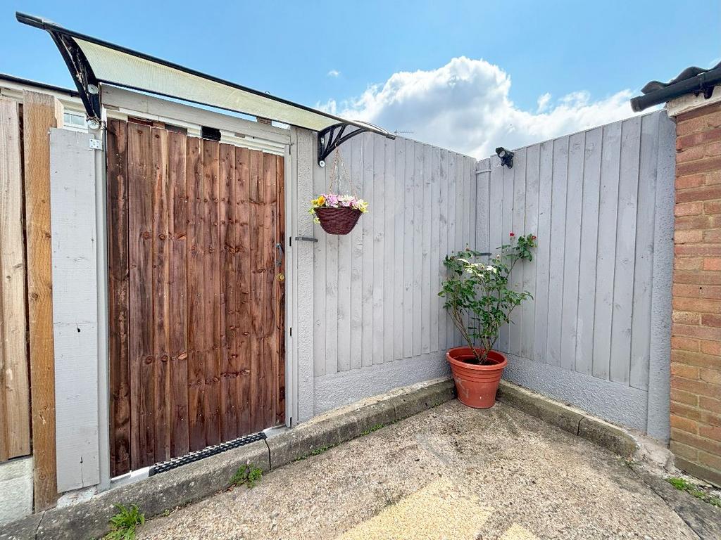 Courtyard, garage