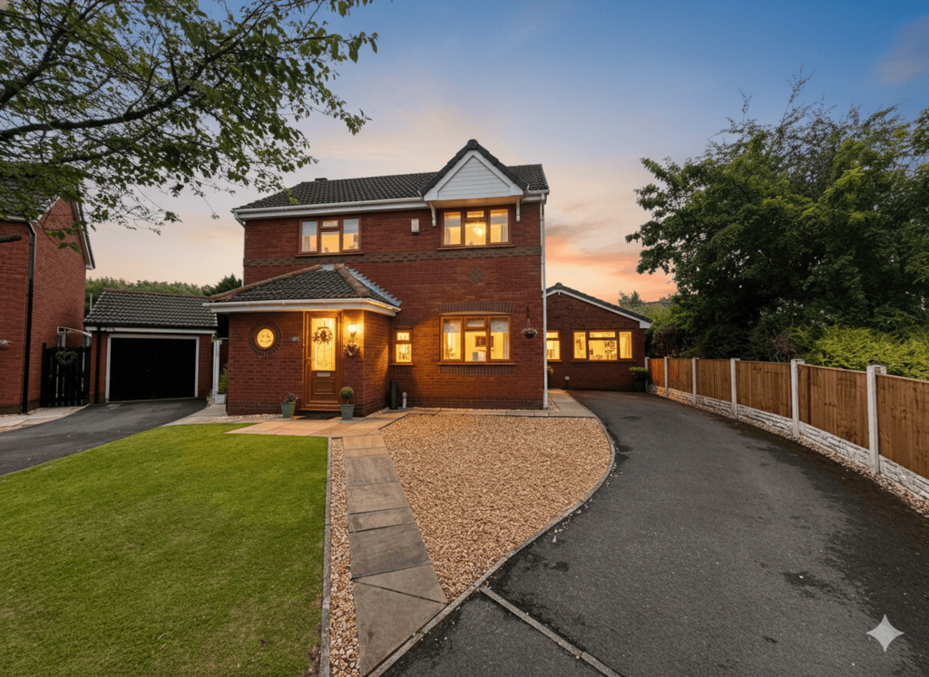 4 bed detached house for sale Newman Close, Hindl