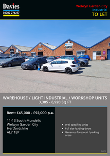 Warehouse to rent, 9-25 South Mundells Welwyn Garden City AL7 1EP