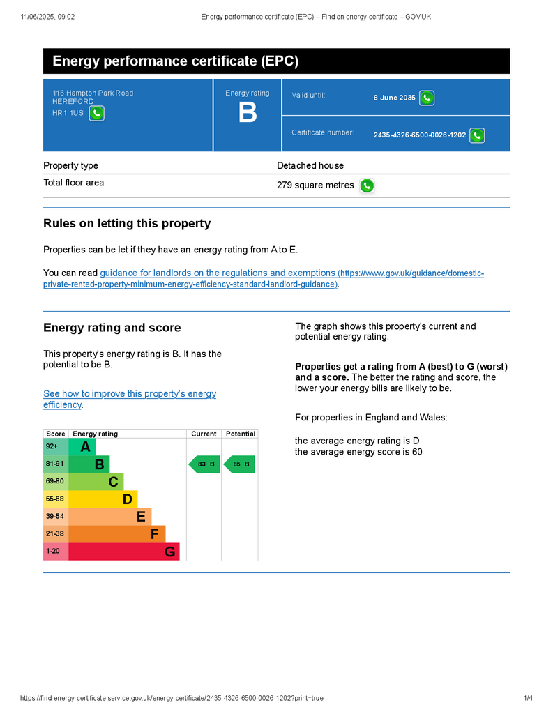 Energy performance certificate (EPC) – Find an ene