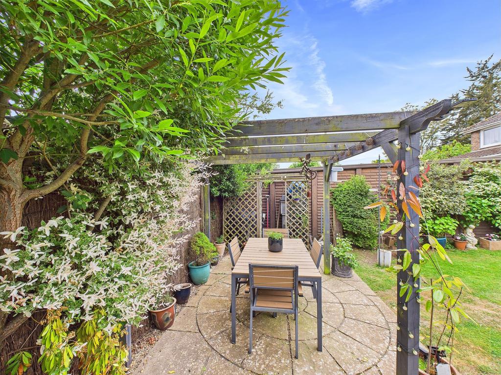 Patio area in the garden