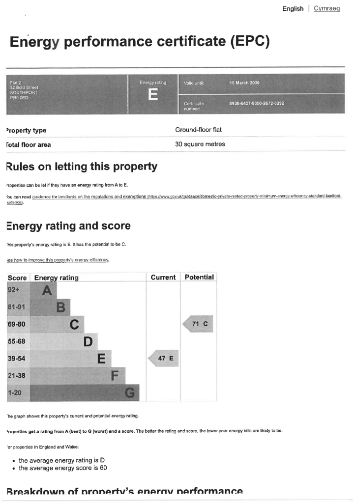 EPC Certificate