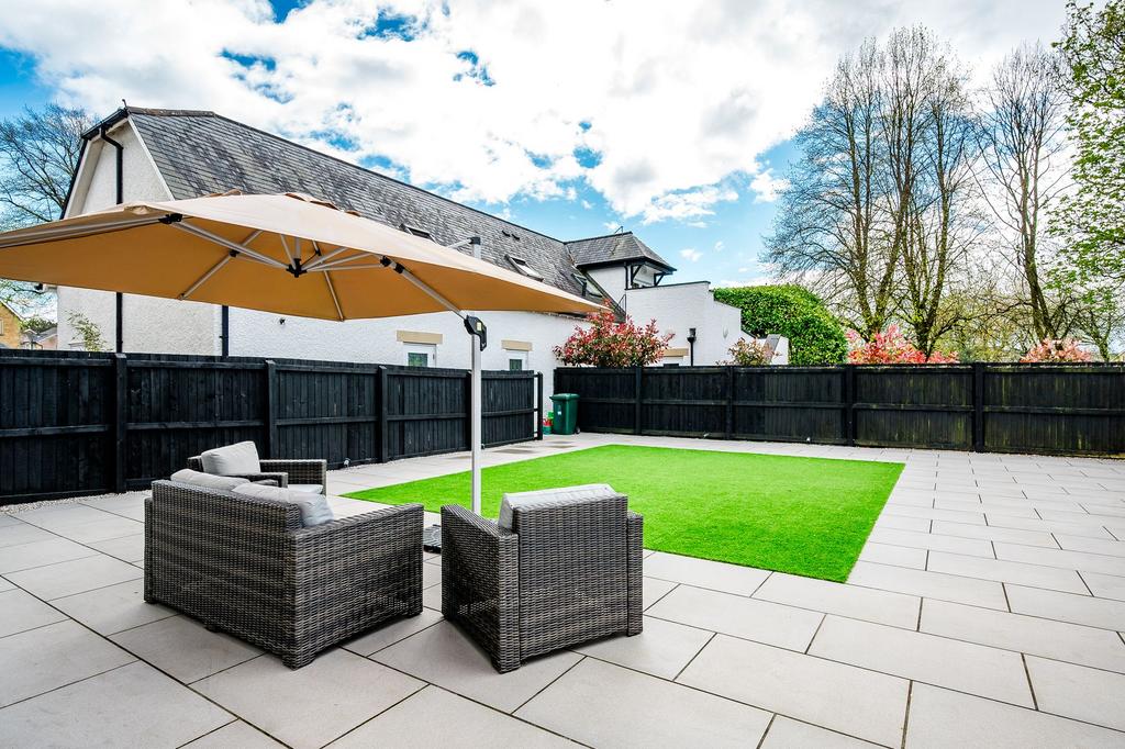 The rear garden