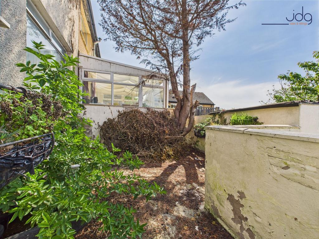 Garden by the rear door
