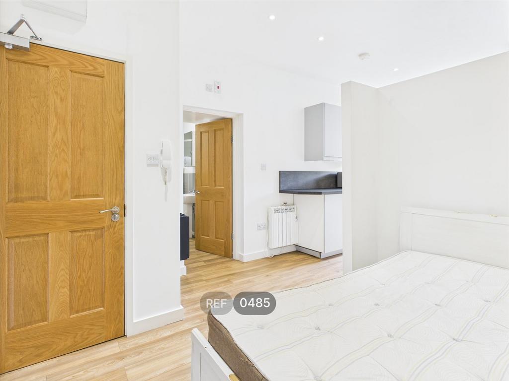 Kitchen, Living and Bedroom area