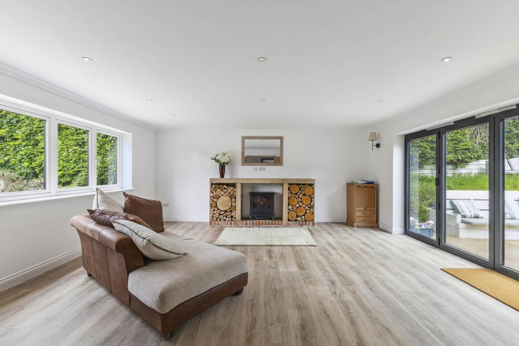 Living room, fireplace