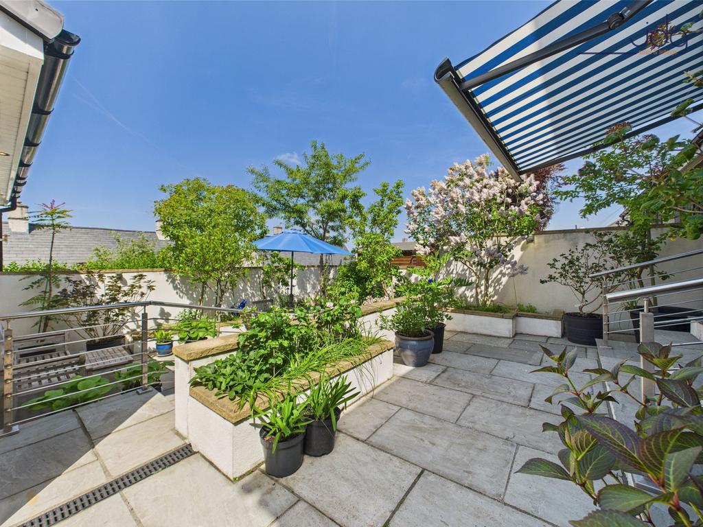 Sliding Patio Doors, Flagged Patio and Seating...