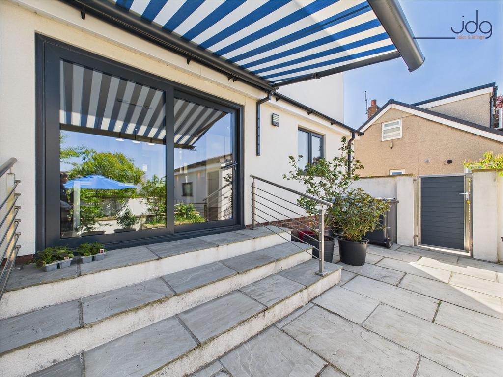 Sliding Patio Doors and Flagged Patio