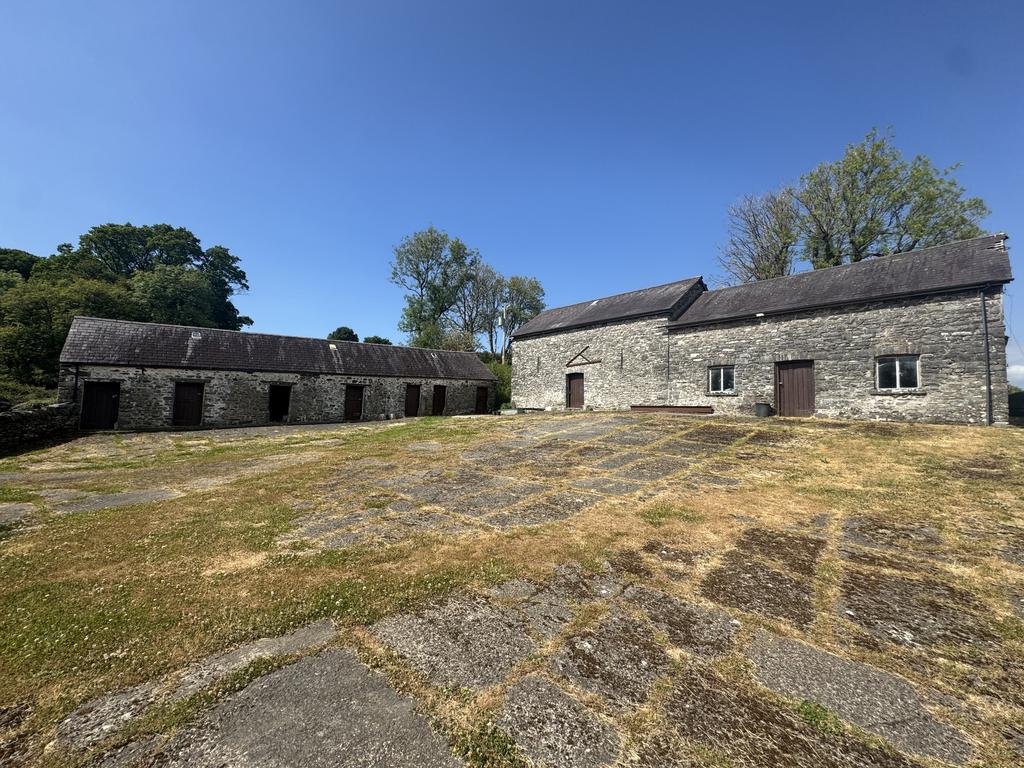 The farm buildings