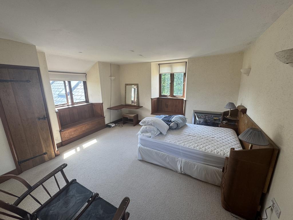 Open plan bedroom