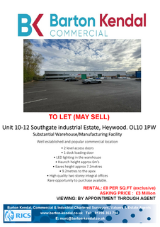 Warehouse to rent, 12 Green Ln Oldham OL8 3AY