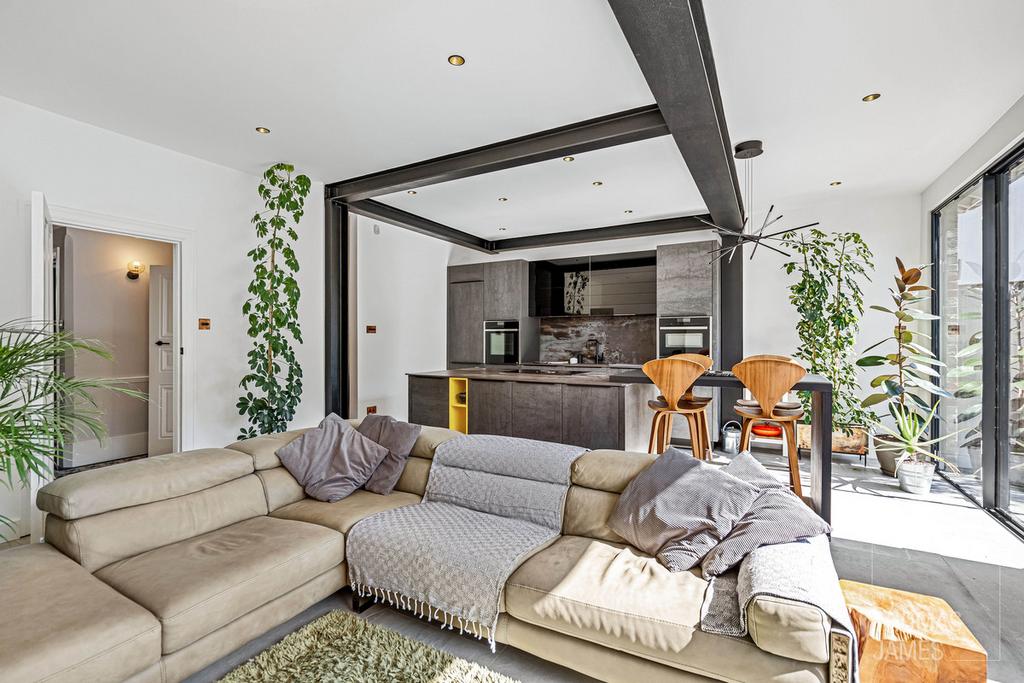 Open-plan living area, open plan living