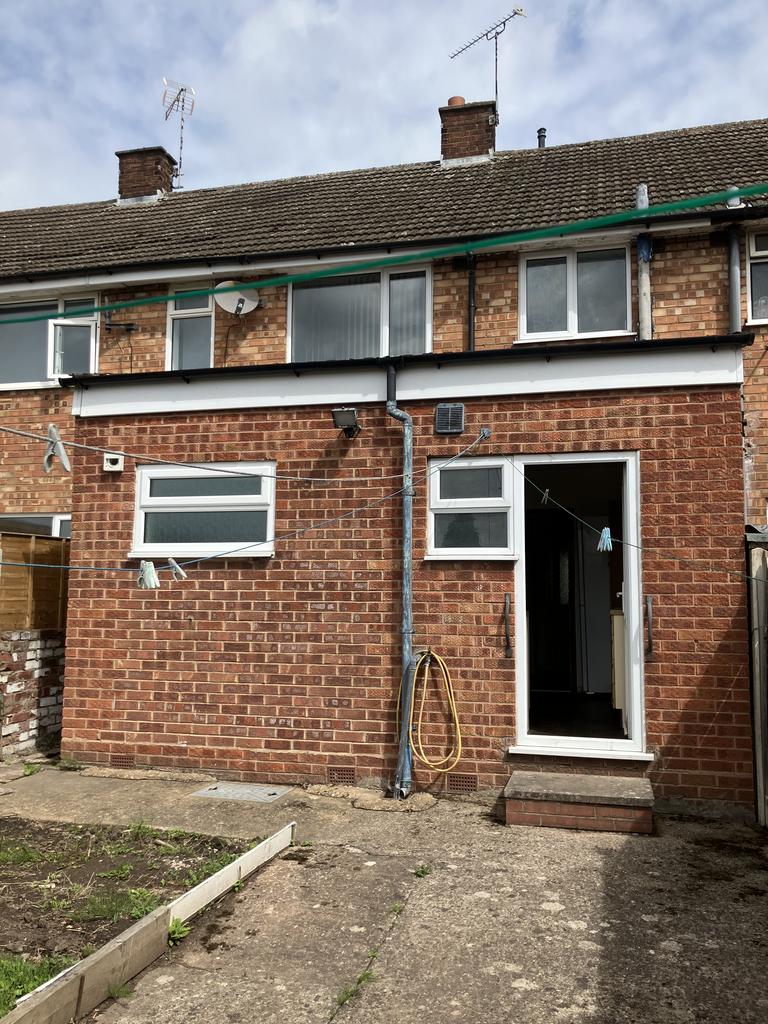Rear of property