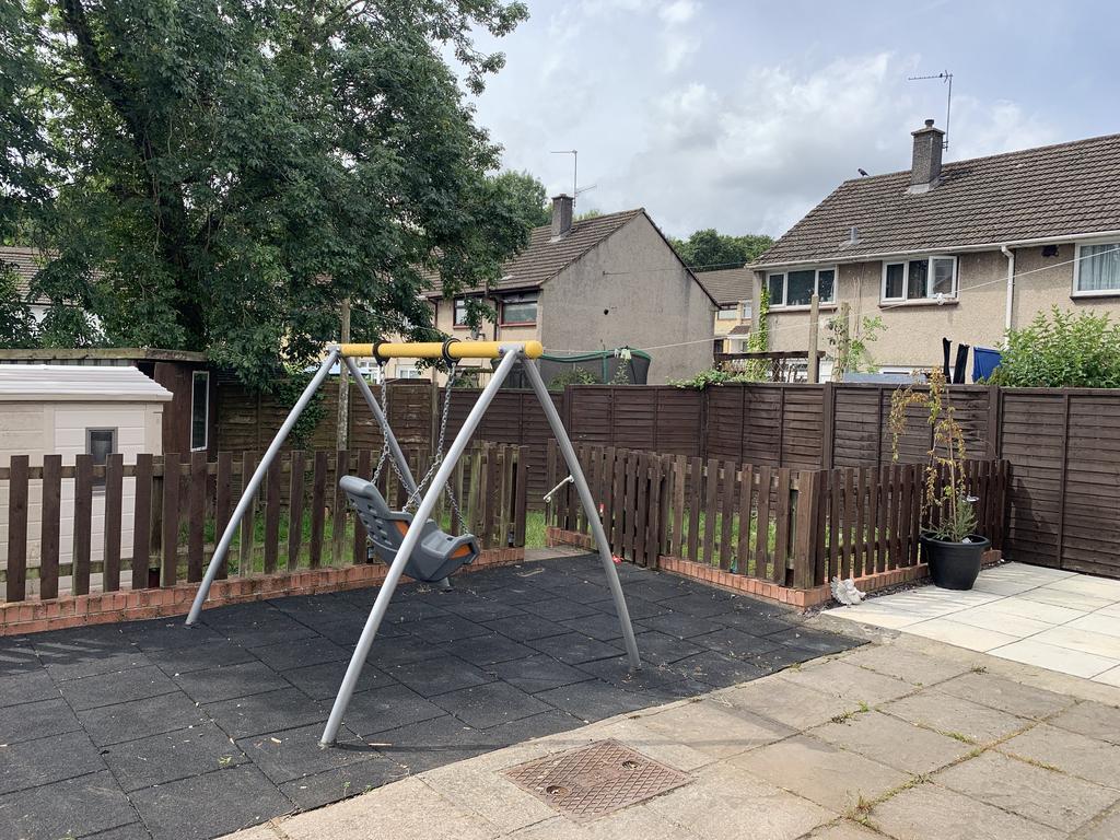 Rear patio area