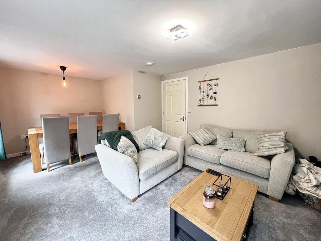 Open plan living dining room